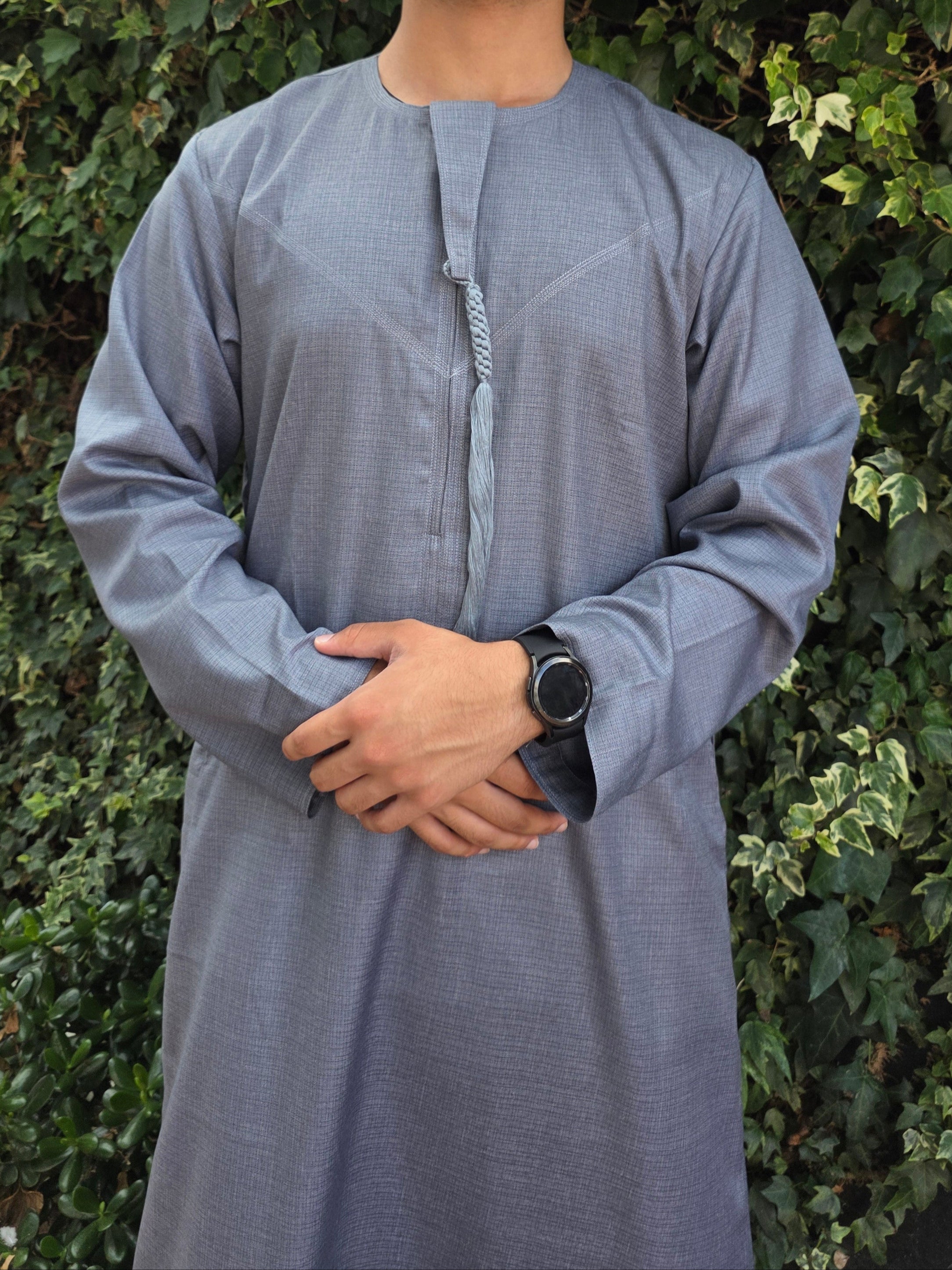 Ash Grey Premium Emirati Thobe