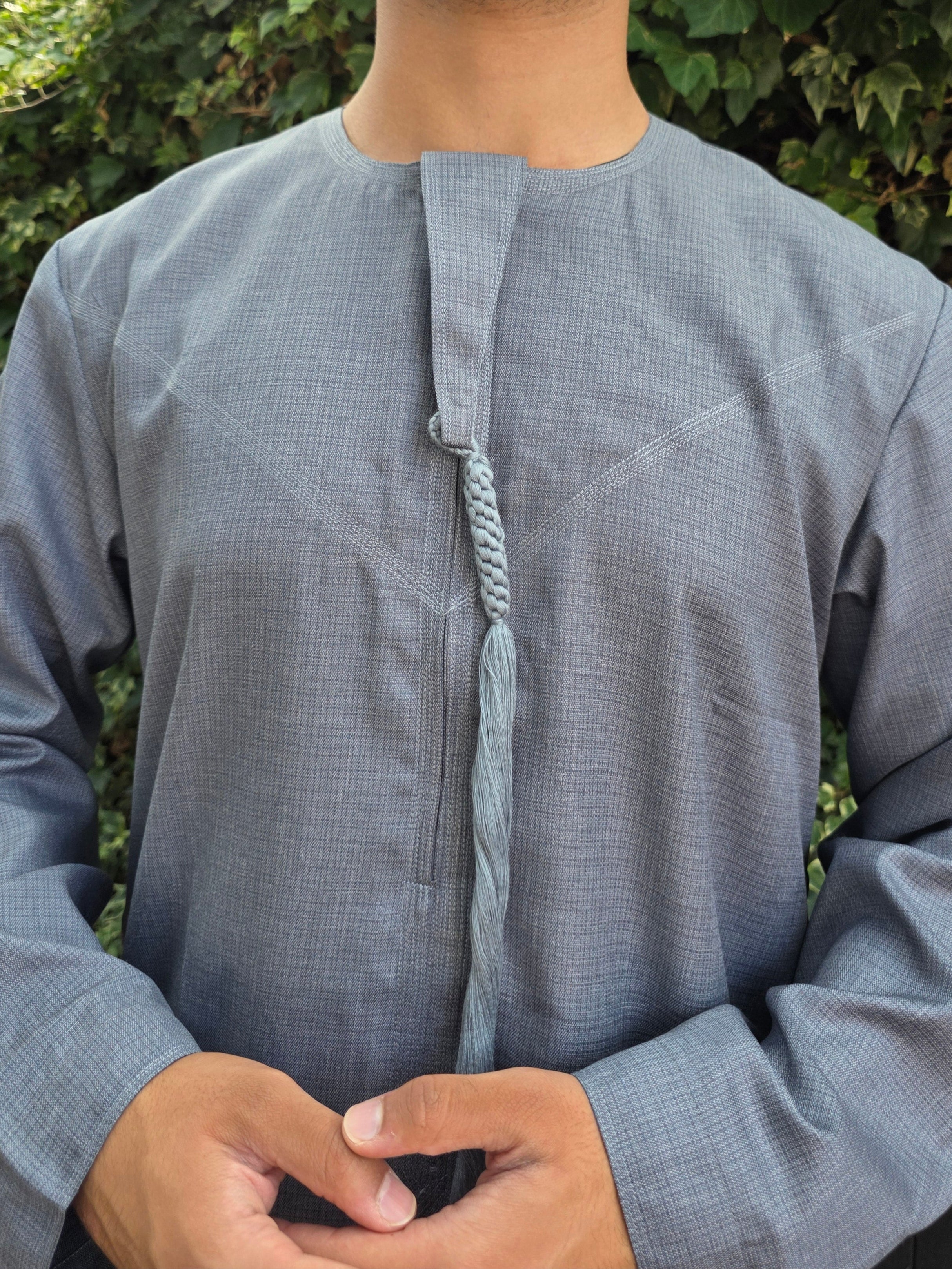 Ash Grey Premium Emirati Thobe