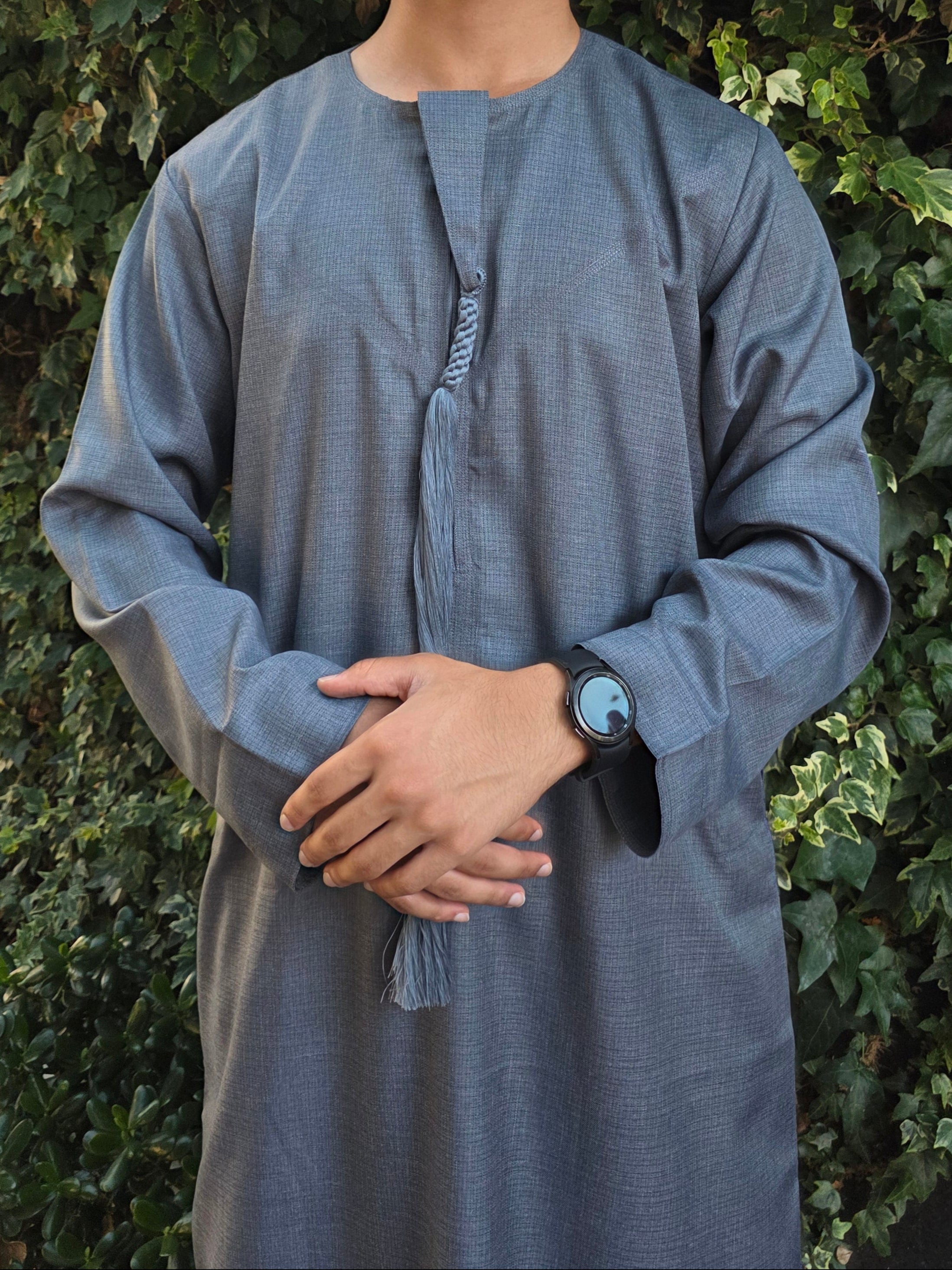 Stone Grey Premium Emirati Thobe