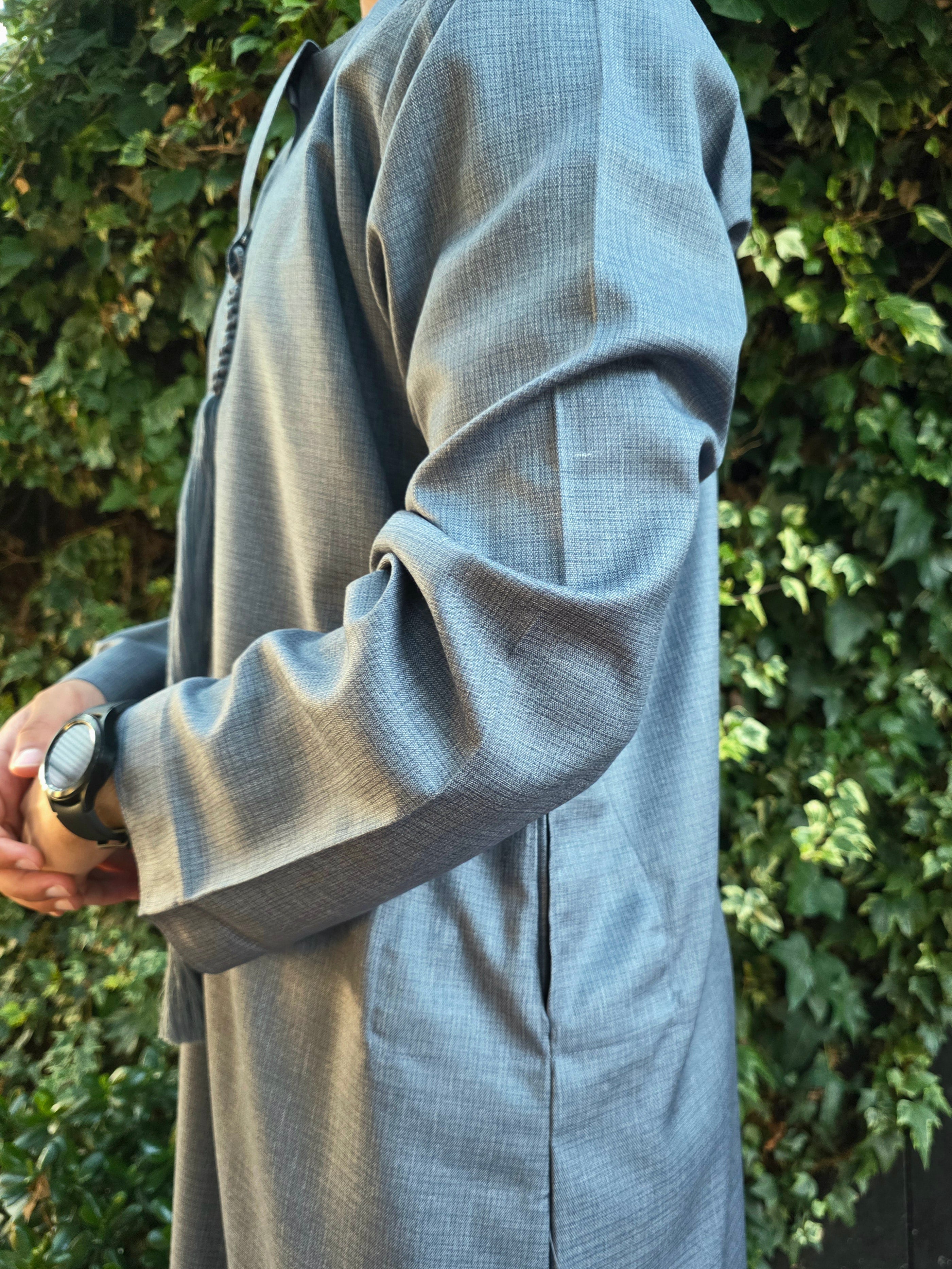 Stone Grey Premium Emirati Thobe