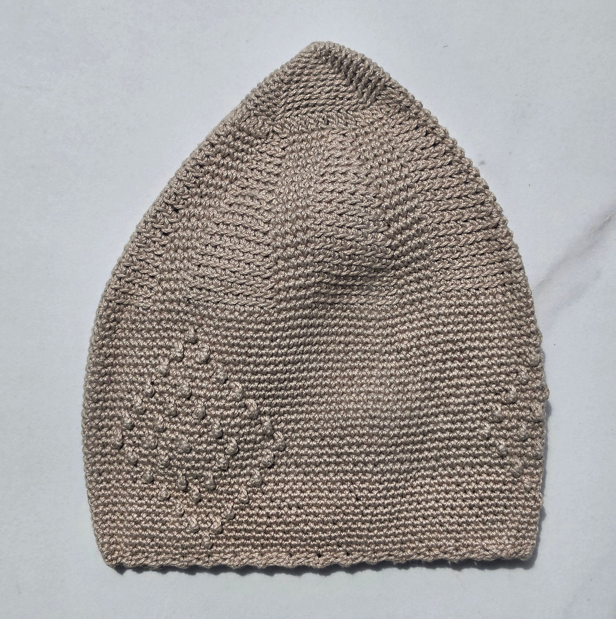 Men’s Premium Knitted Prayer Hat/Kufi - Beige