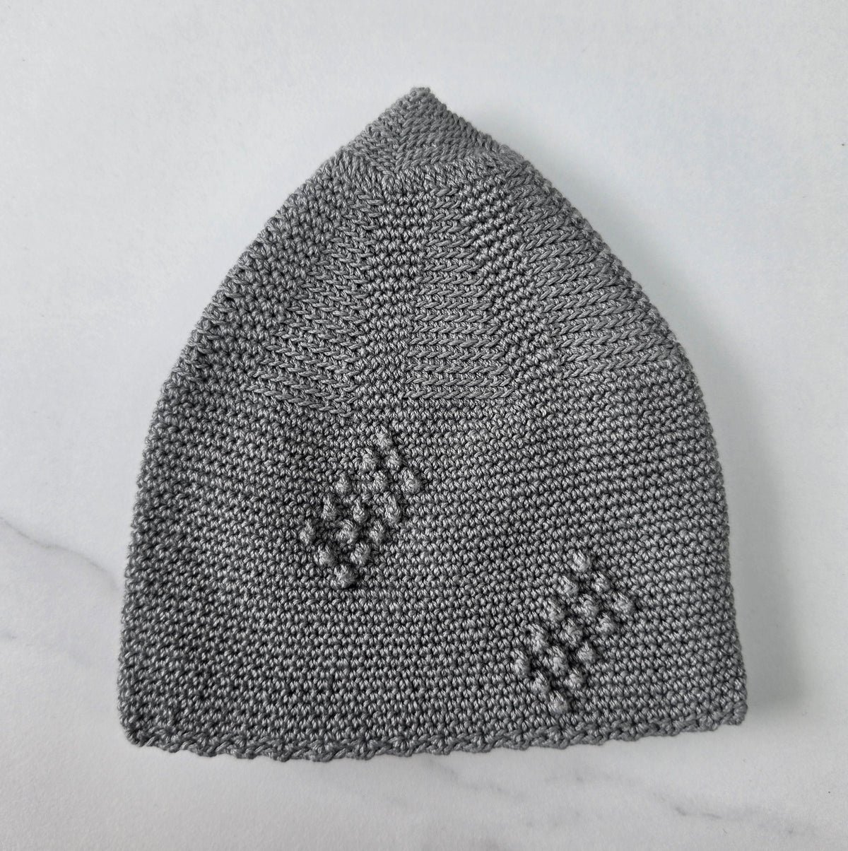 Men’s Premium Knitted Prayer Hat/Kufi - Stone Grey