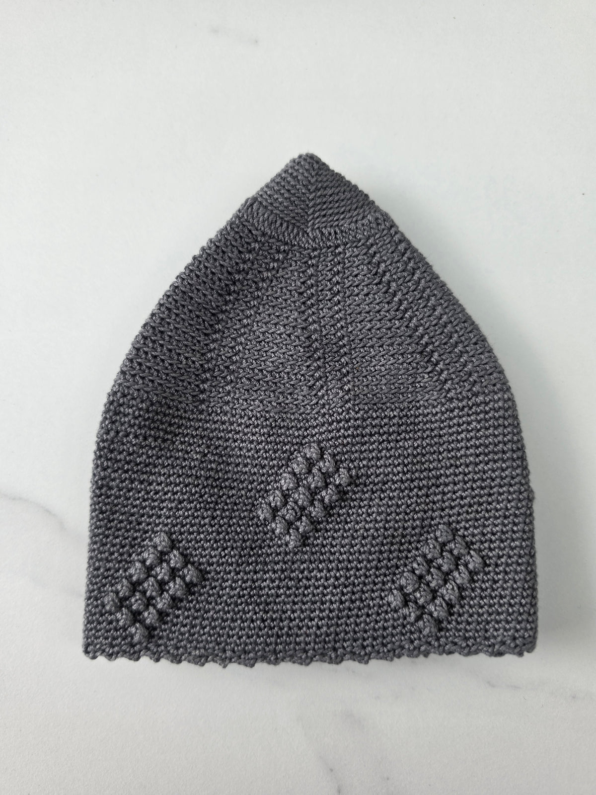 Men’s Premium Knitted Prayer Hat/Kufi - Dark Grey