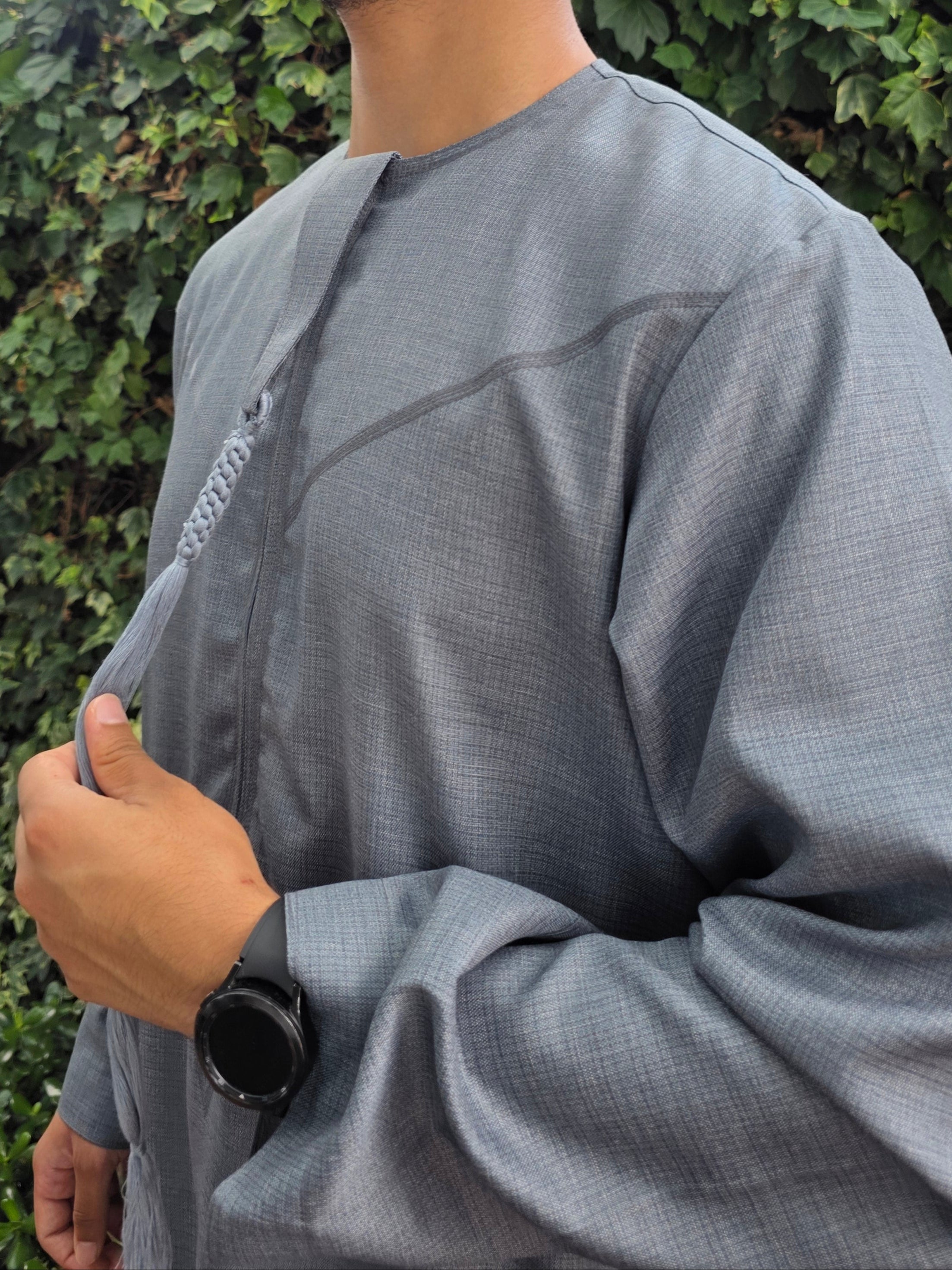 Steel Grey Premium Emirati Thobe