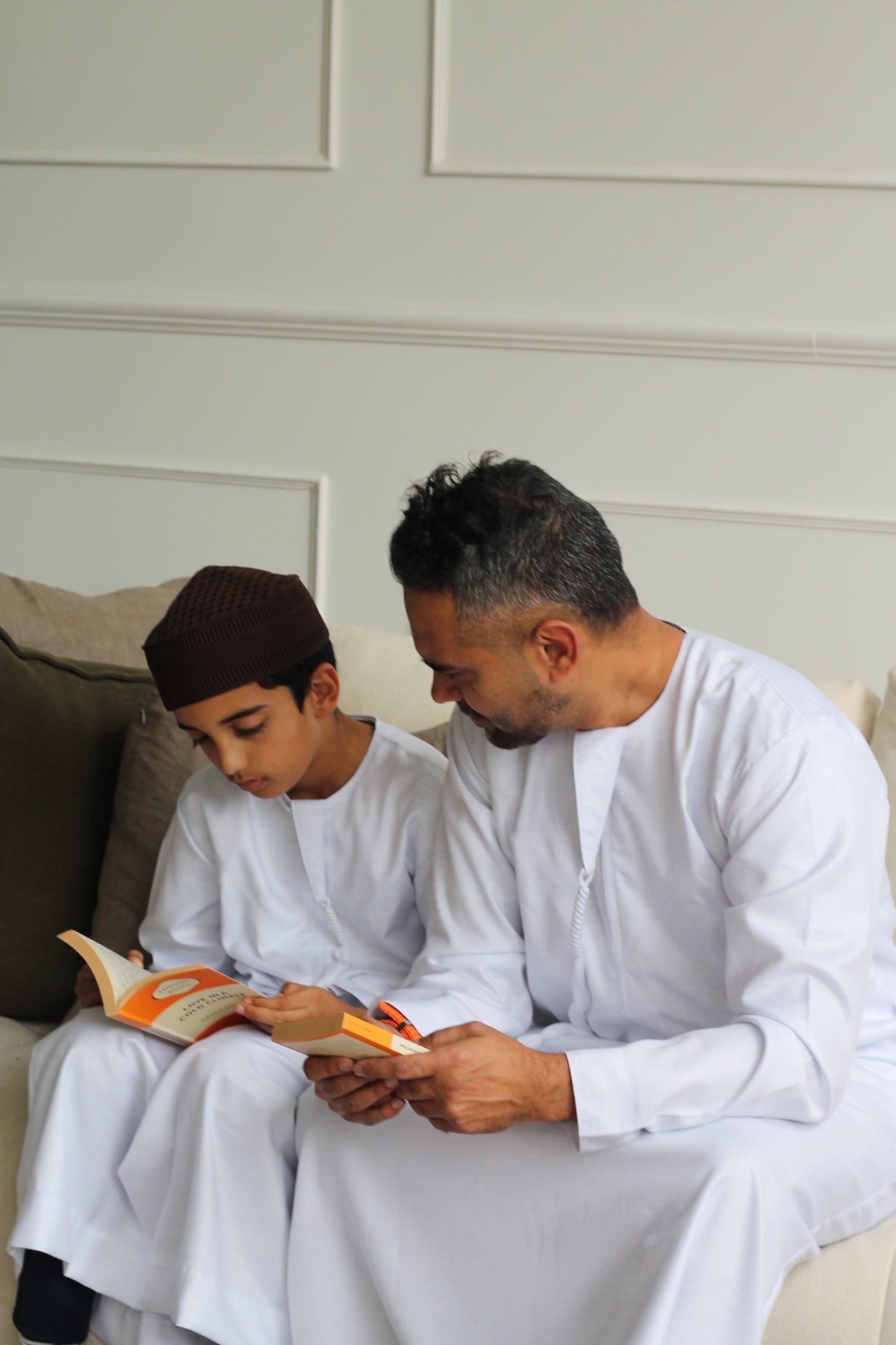 Kids Cloud White Premium Emirati Thobe