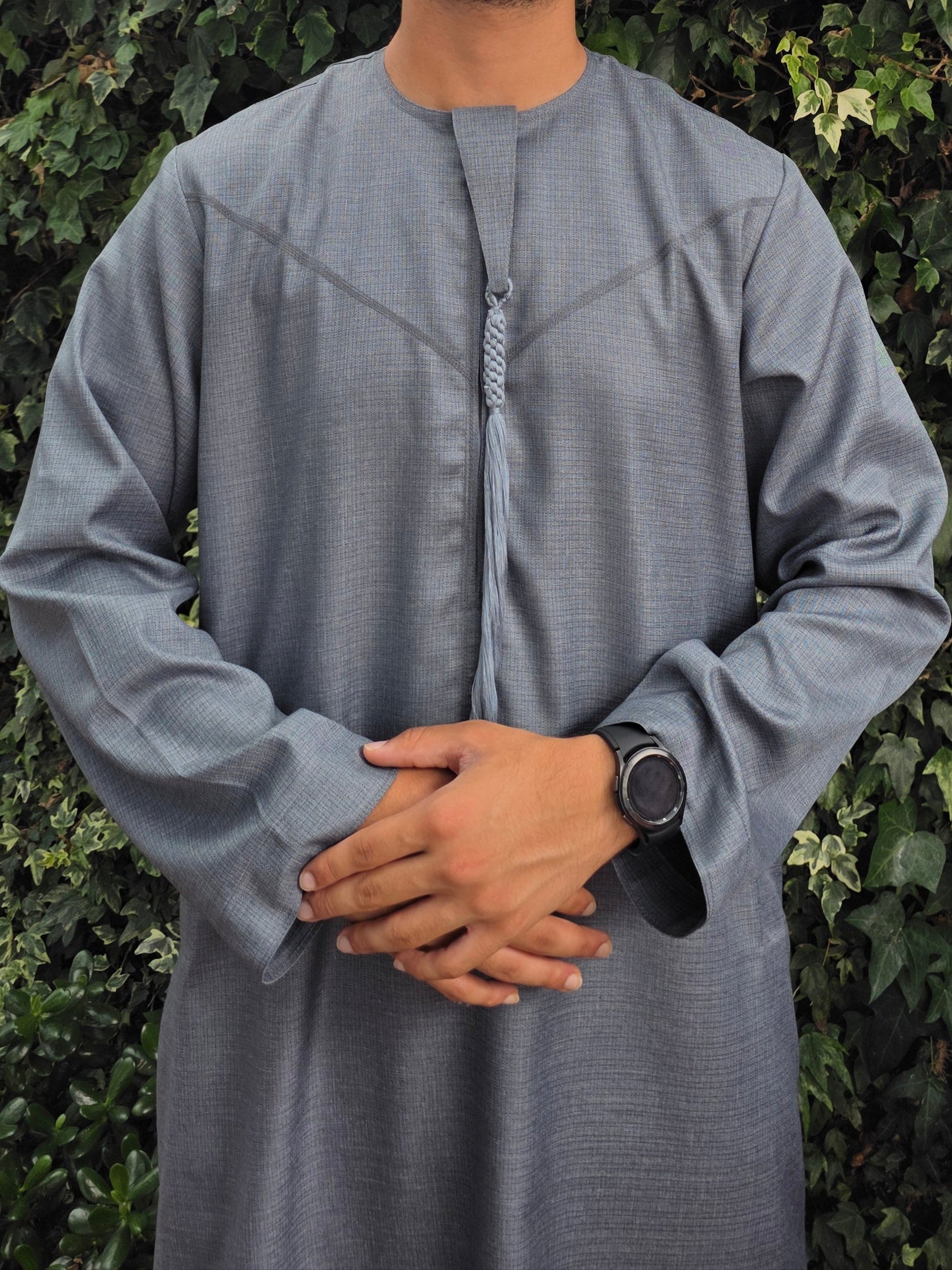 Steel Grey Premium Emirati Thobe