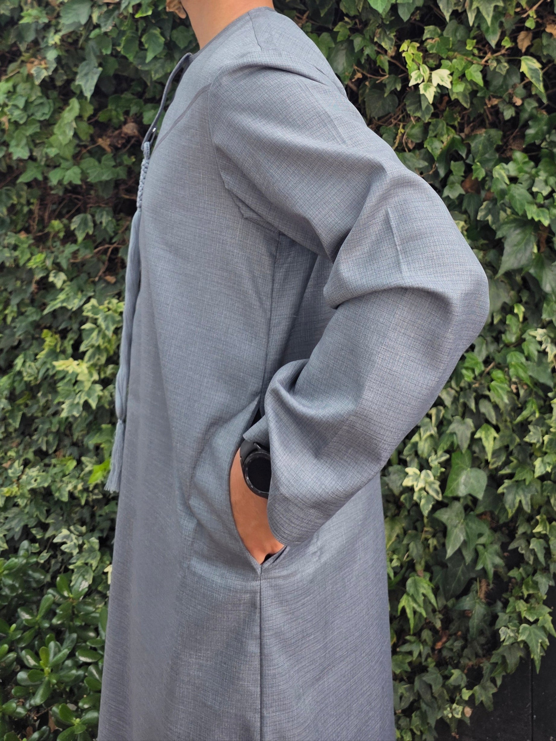 Steel Grey Premium Emirati Thobe