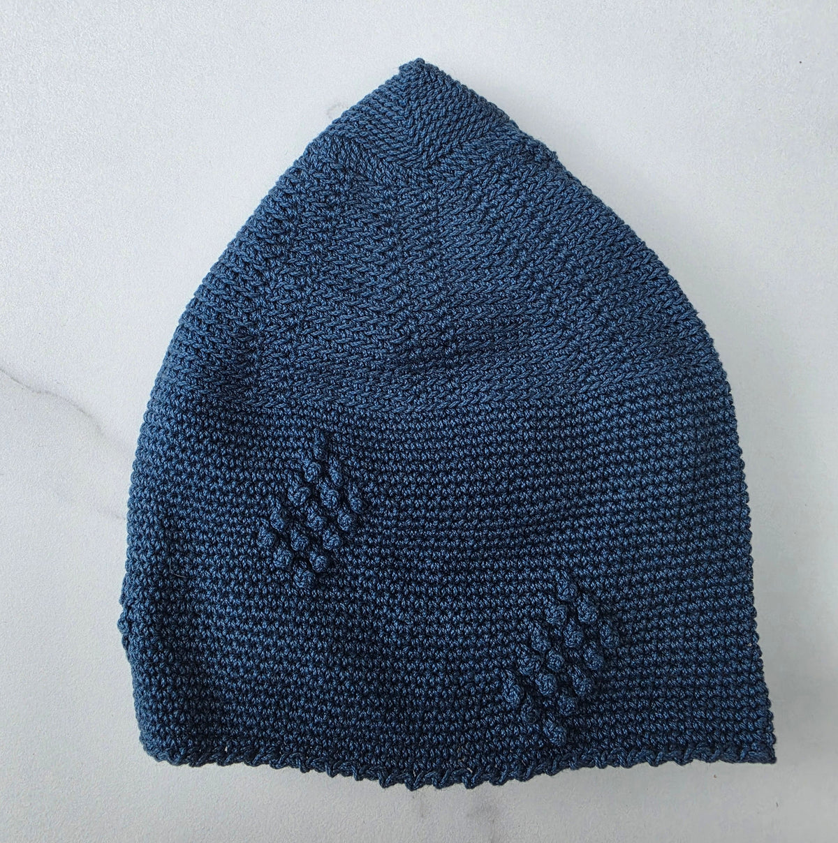 Men’s Premium Knitted Prayer Hat/Kufi - Cerulean Blue