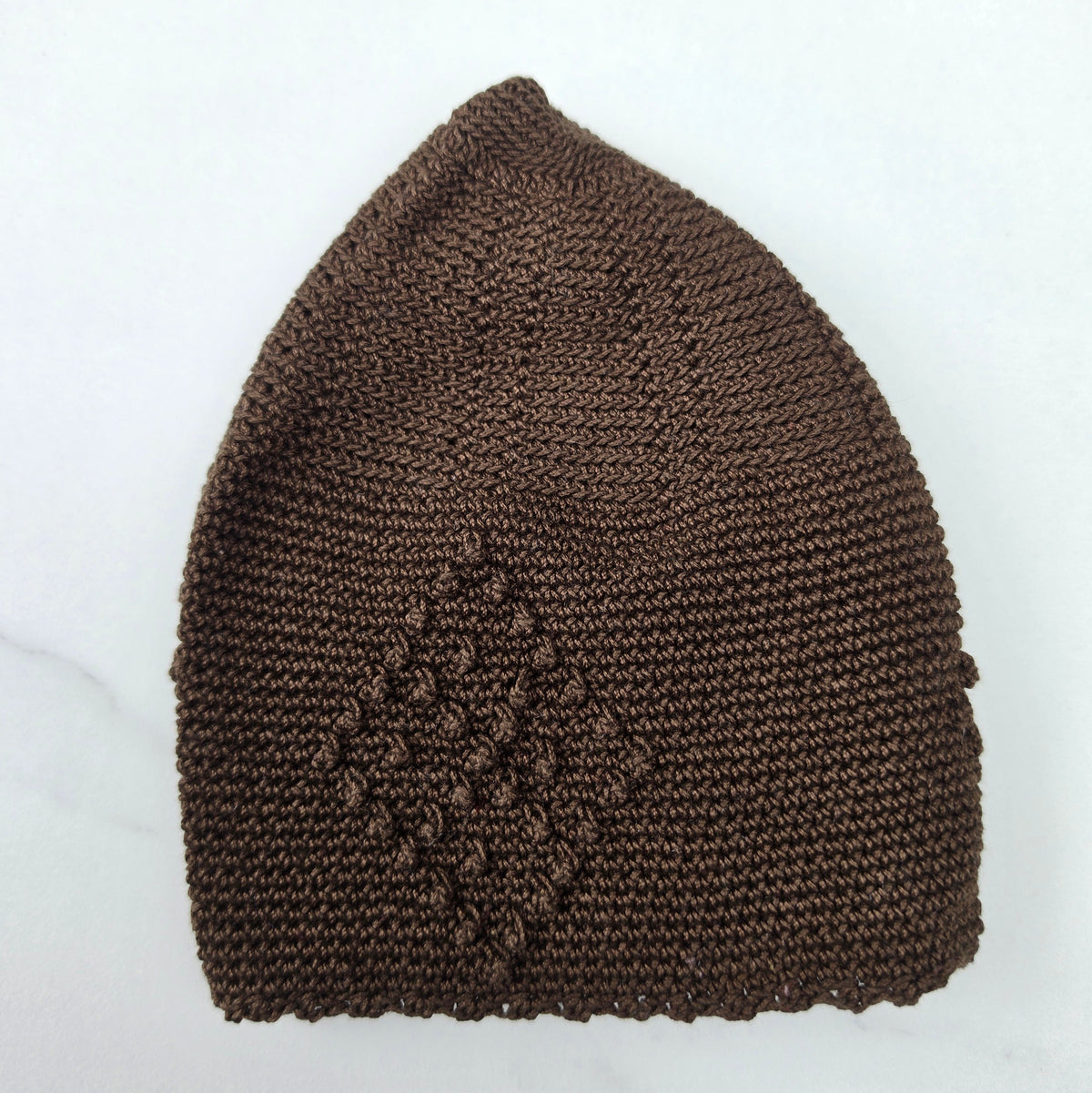 Men’s Premium Knitted Prayer Hat/Kufi - Chocolate Brown