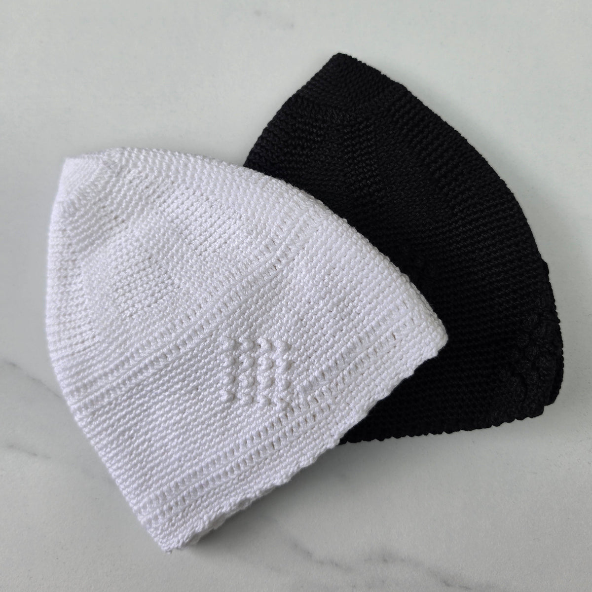 Men’s Premium Knitted Prayer Hat/Kufi - White