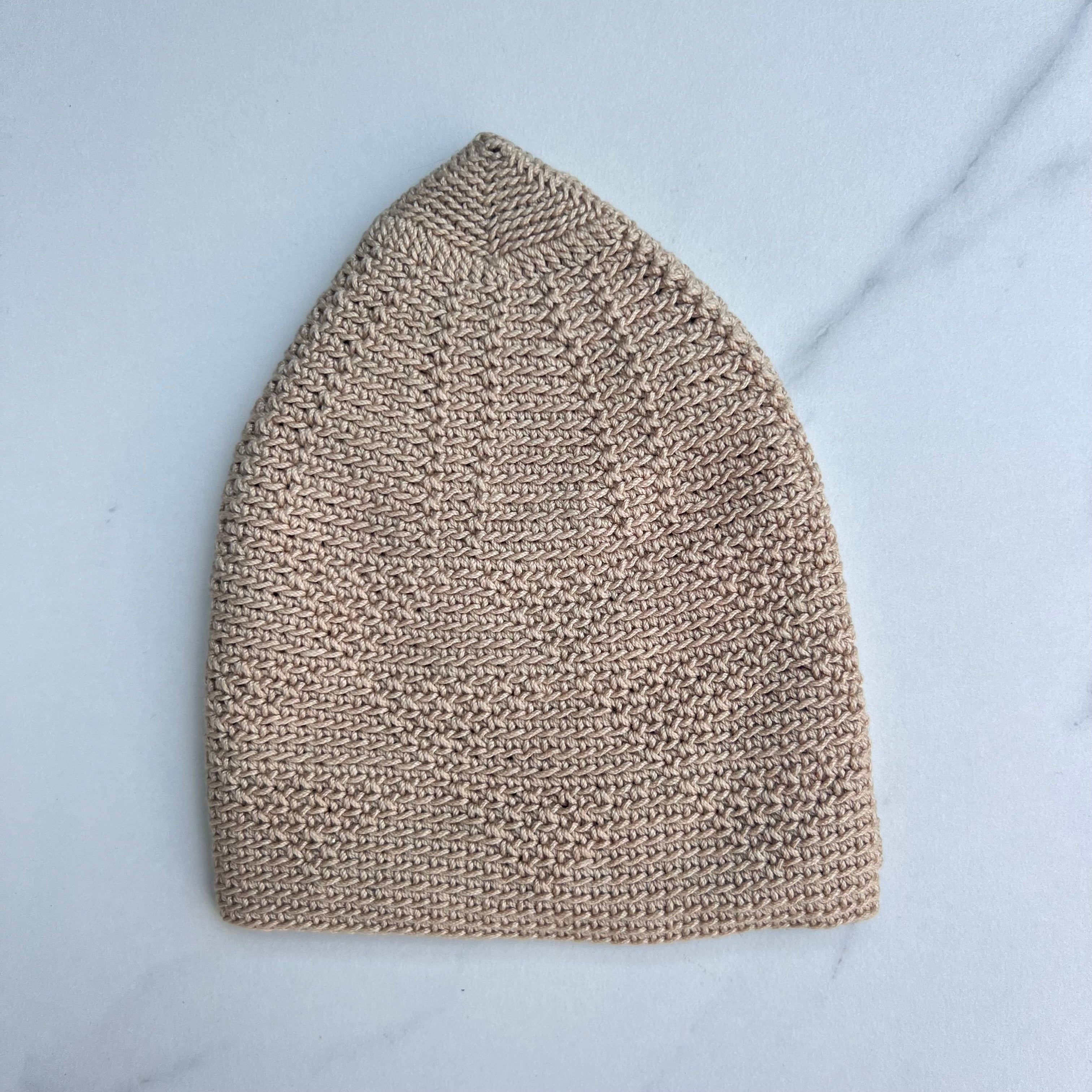 Men’s Premium Diamond Knitted Prayer Hat/Kufi - Dessert Haze