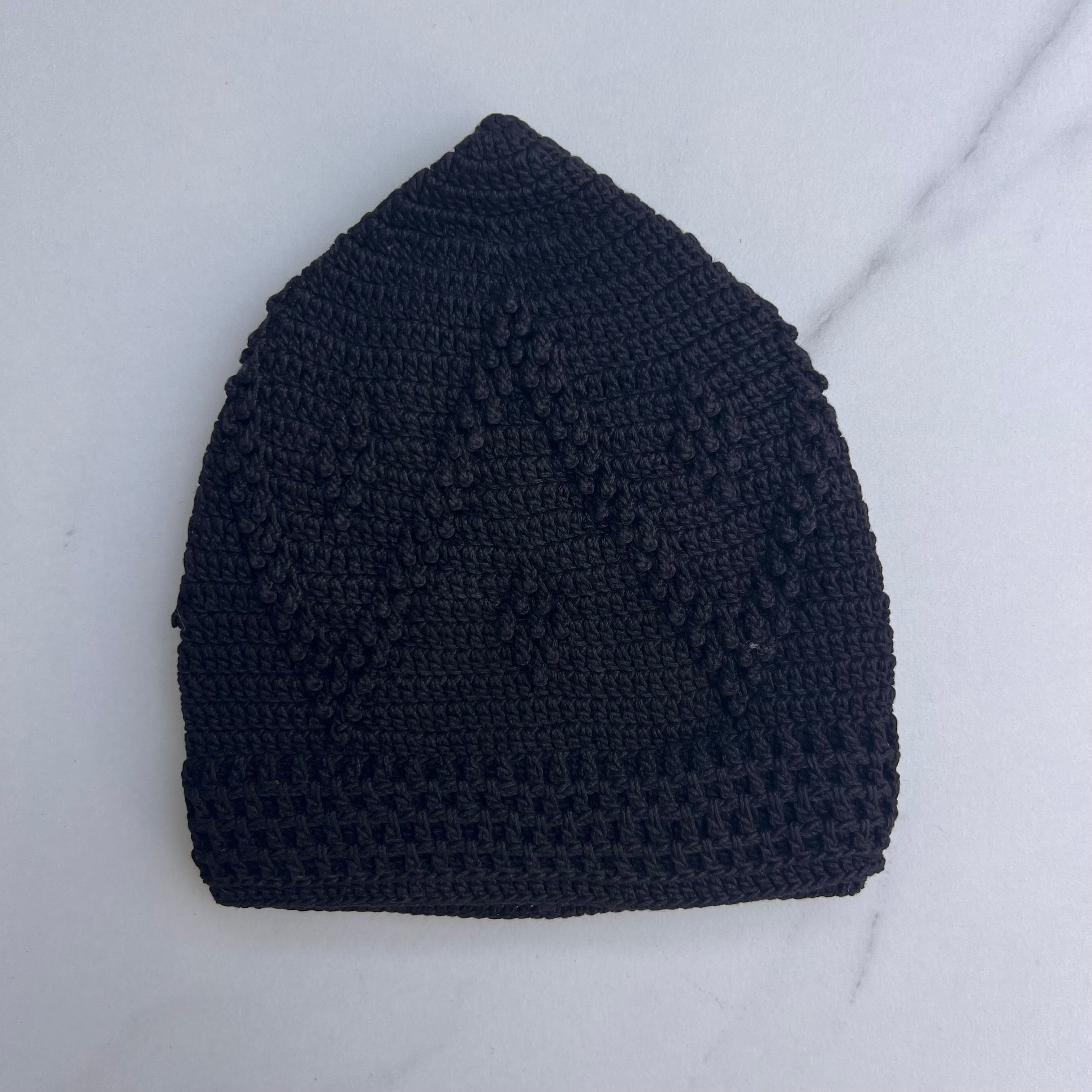 Men’s Premium Knitted Prayer Hat/Kufi - Black