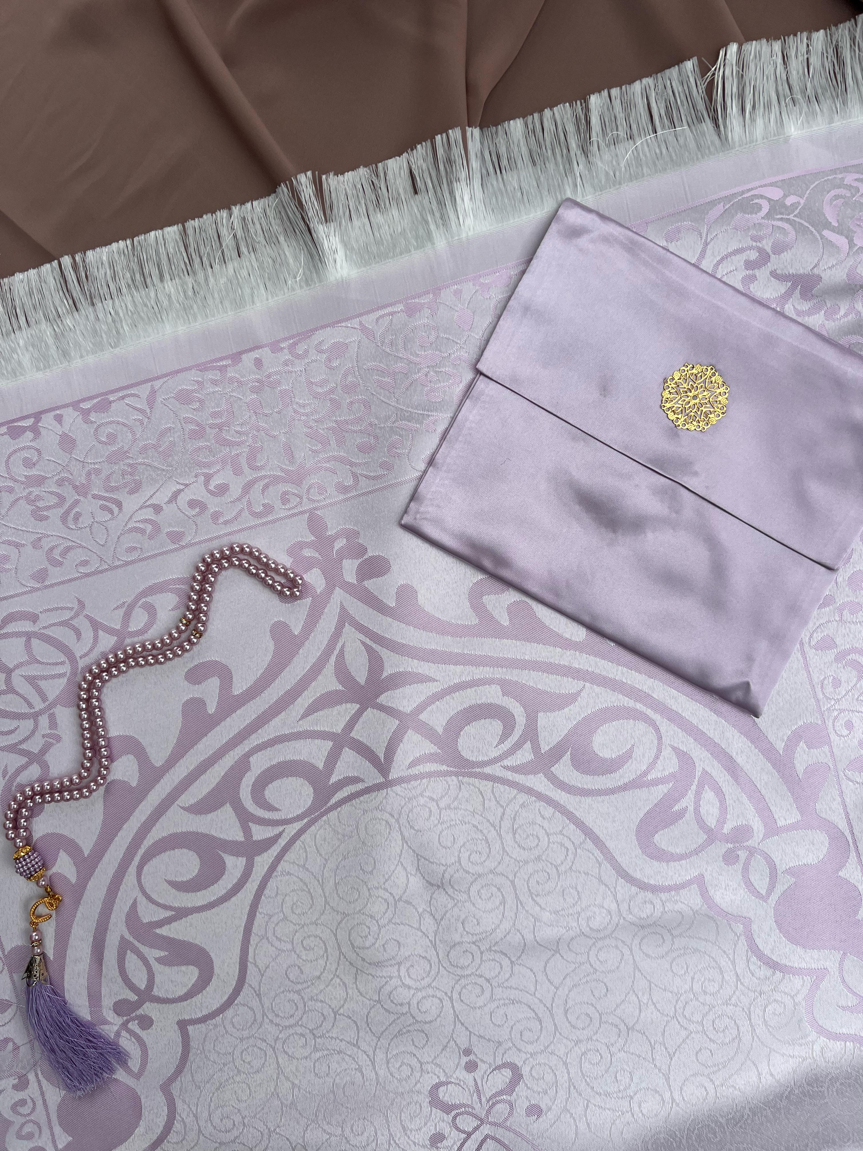 Lavender Prayer Set with Pouch & Tasbih