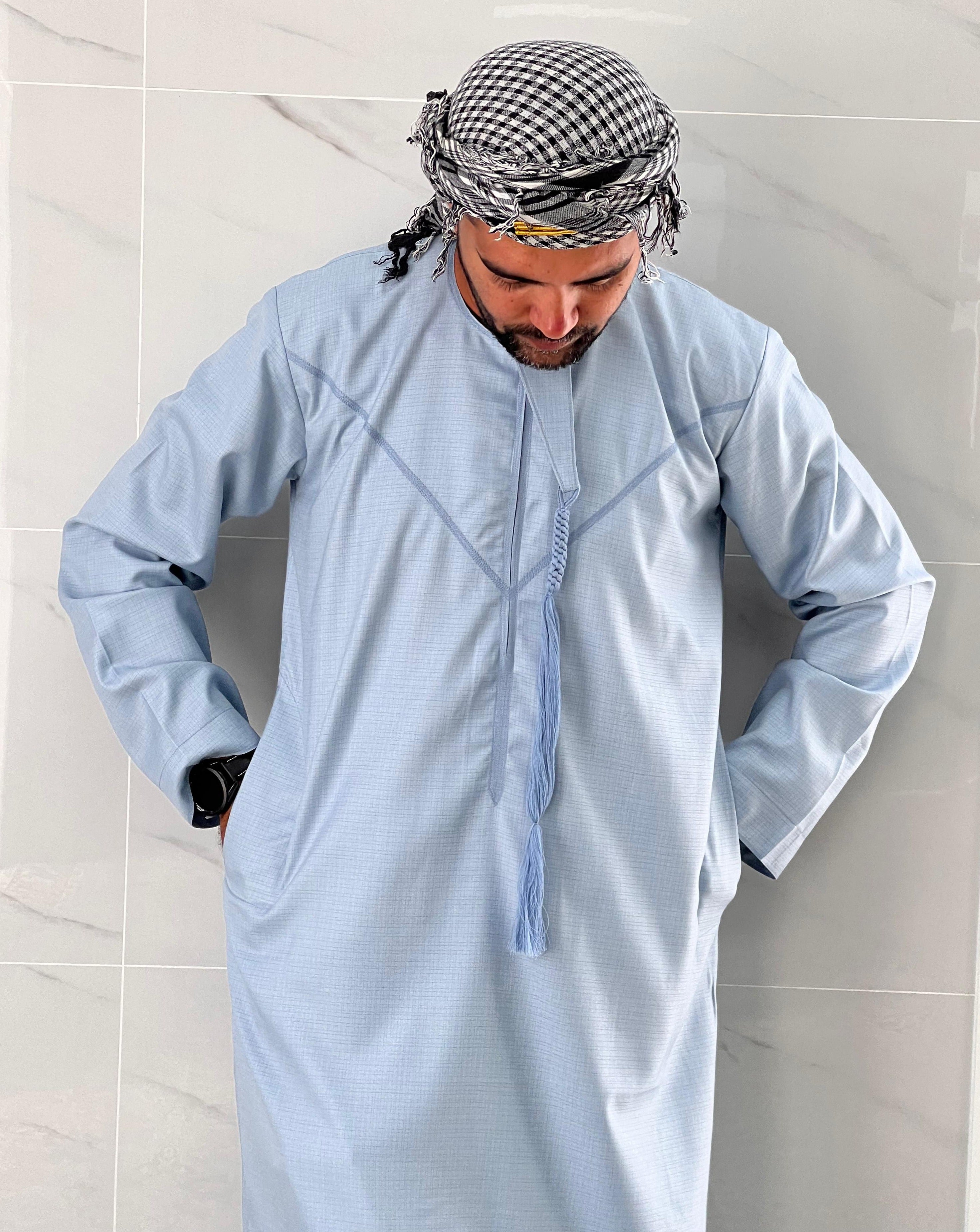 Sky Blue Premium Emirati Thobe