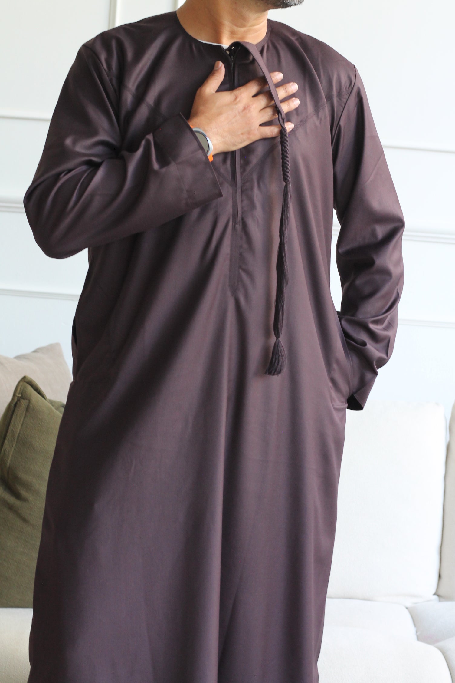 Chocolate Brown Deluxe Emirati Thobe
