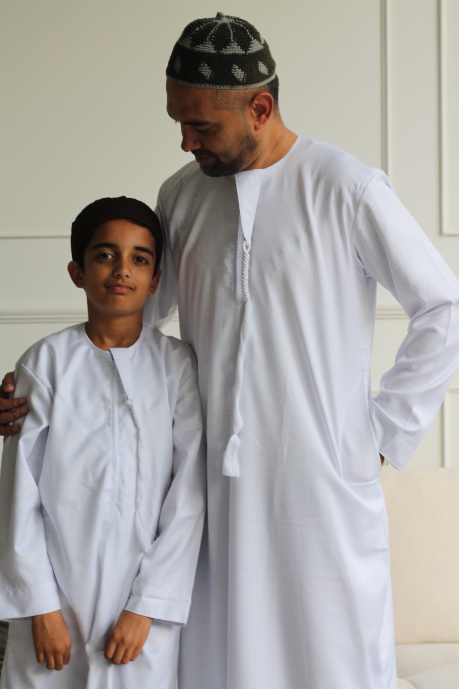 Kids Cloud White Premium Emirati Thobe
